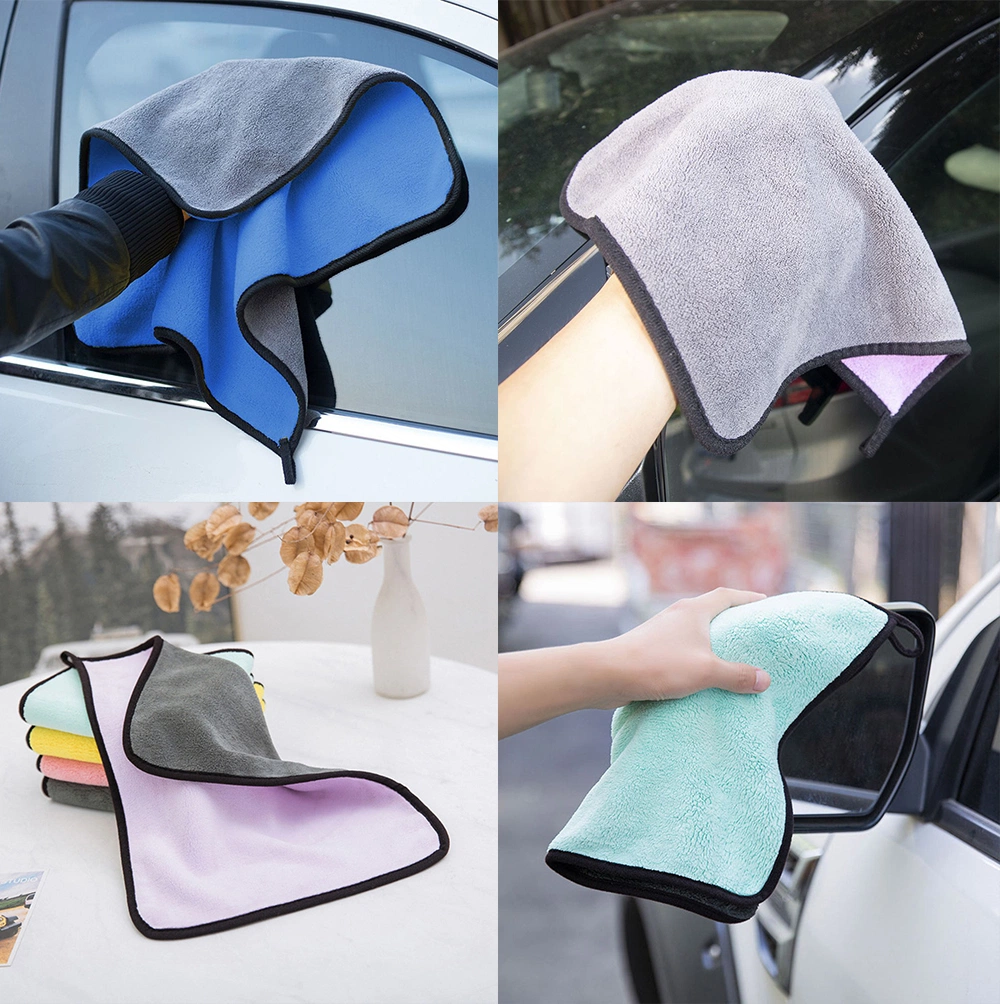 600GSM 800GSM Super Soft Microfiber Coral Fleece Towel Car Wash Cleaning Cloth