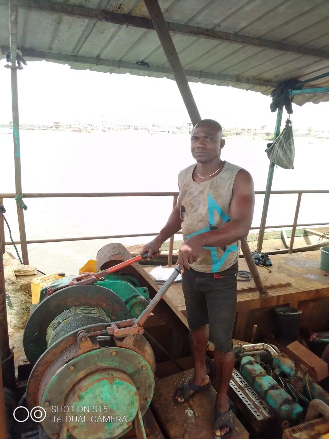 Dredging Platform with Sand Pump Set for River Dredging