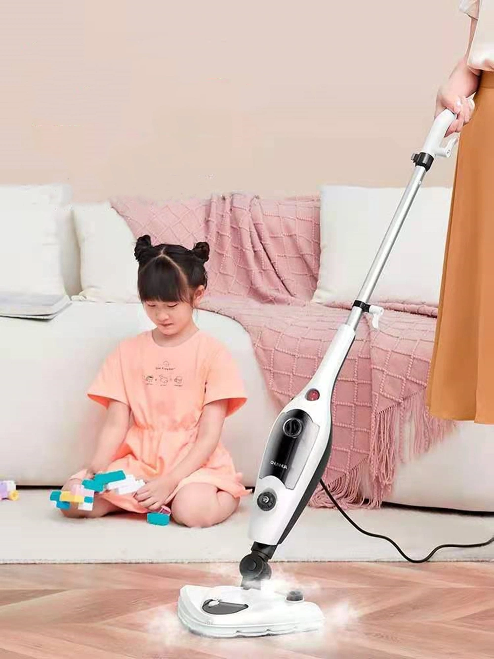 Detachable Handheld Steam Mop with 180 &Deg; for Powerful Cleaning