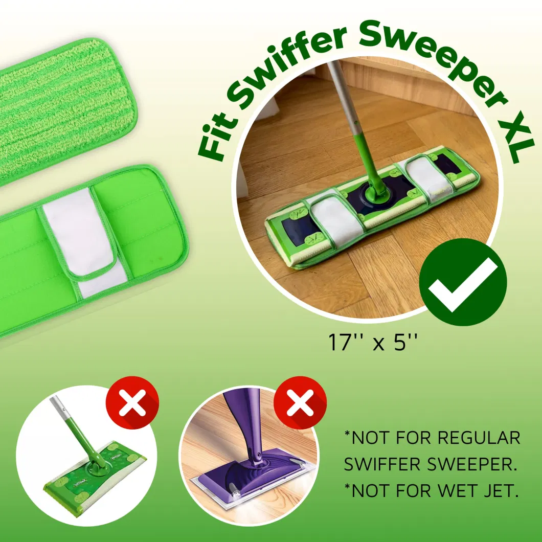 Reusable Dust Mop Pads for Swi Ffer Sweeper XL Pad