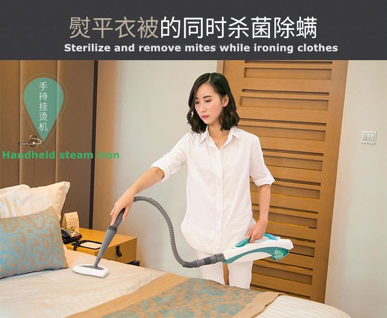 Convenient 10-in-1 White Steam Mop Cleaner