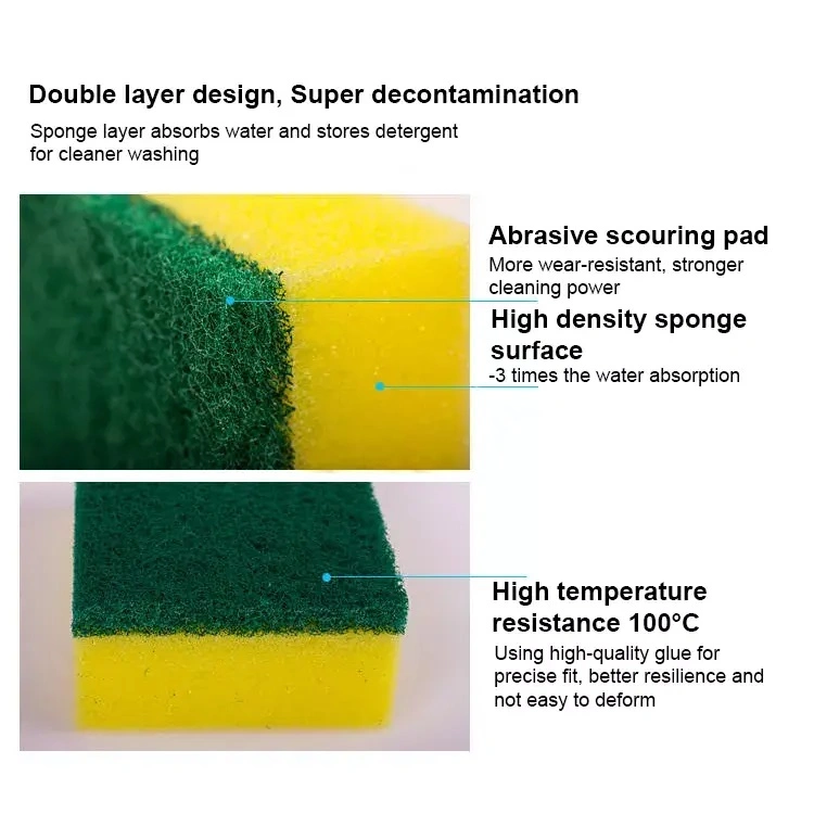 Kitchen Cleaning Dishwashing Sponge Wipe