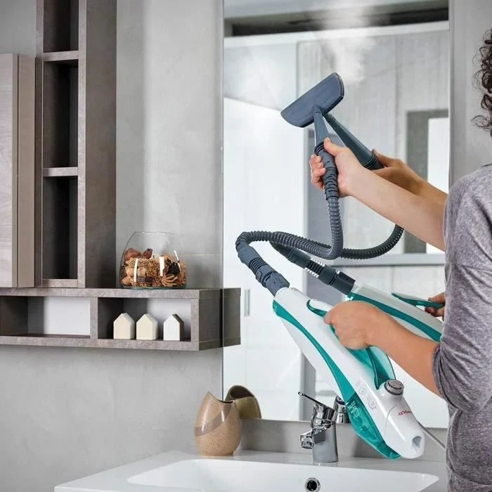 Convenient 10-in-1 White Steam Mop Cleaner