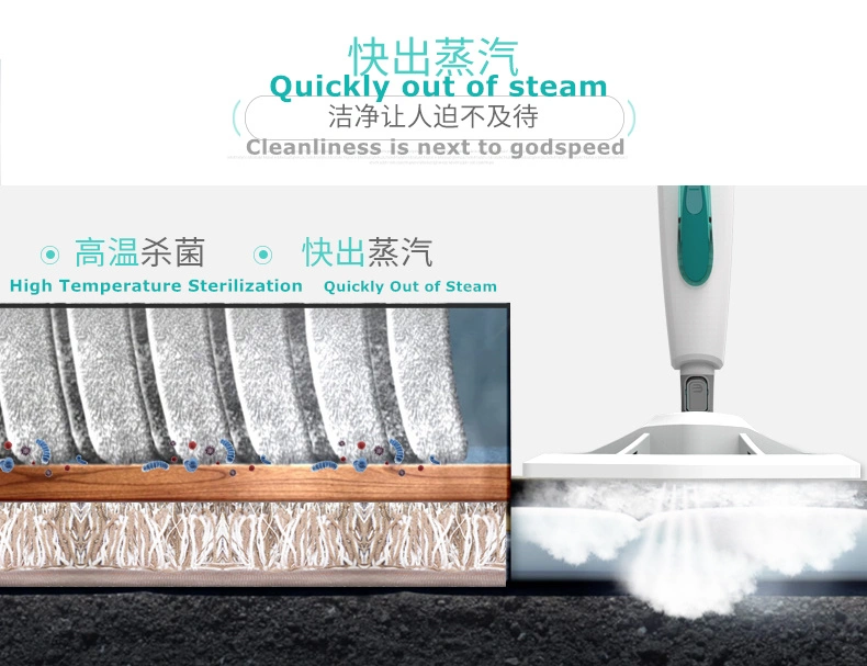 Convenient 10-in-1 White Steam Mop Cleaner