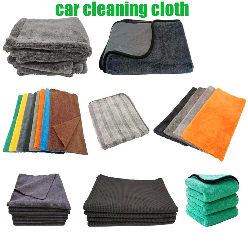 Custom Logo Lint Free Rapid Drying Microfiber Towel for Car Cleaning Buffing