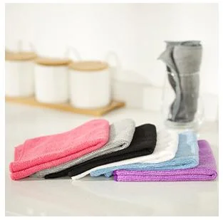 Fine Fiber Car Towel 40*40 Car Wash Towel Cut Edge Absorbent Waxing Cloth Small Square Towel High and Low Car Towel