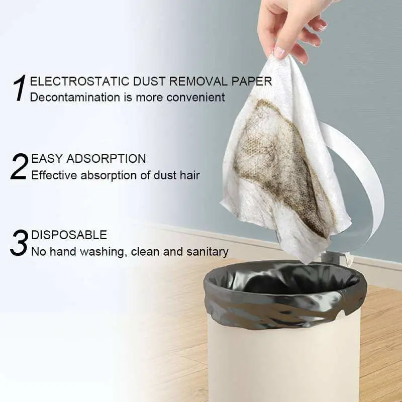 Disposable Nonwoven Dusting Cloths Electrostatic Dry Sweeping Mop for Floor