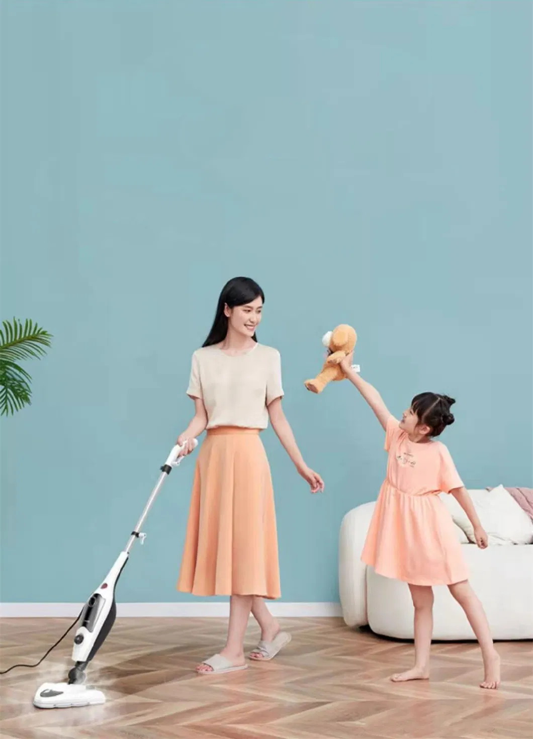 Detachable Handheld Steam Mop with 180 &Deg; for Powerful Cleaning