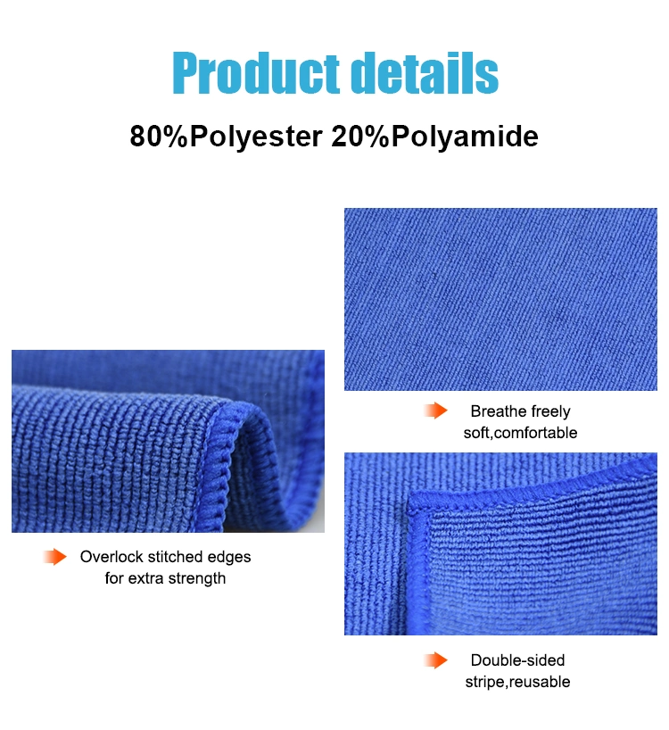 Sustainable Powerful Dust Removal Rags Microfiber Cleaning Cloths for Kitchen