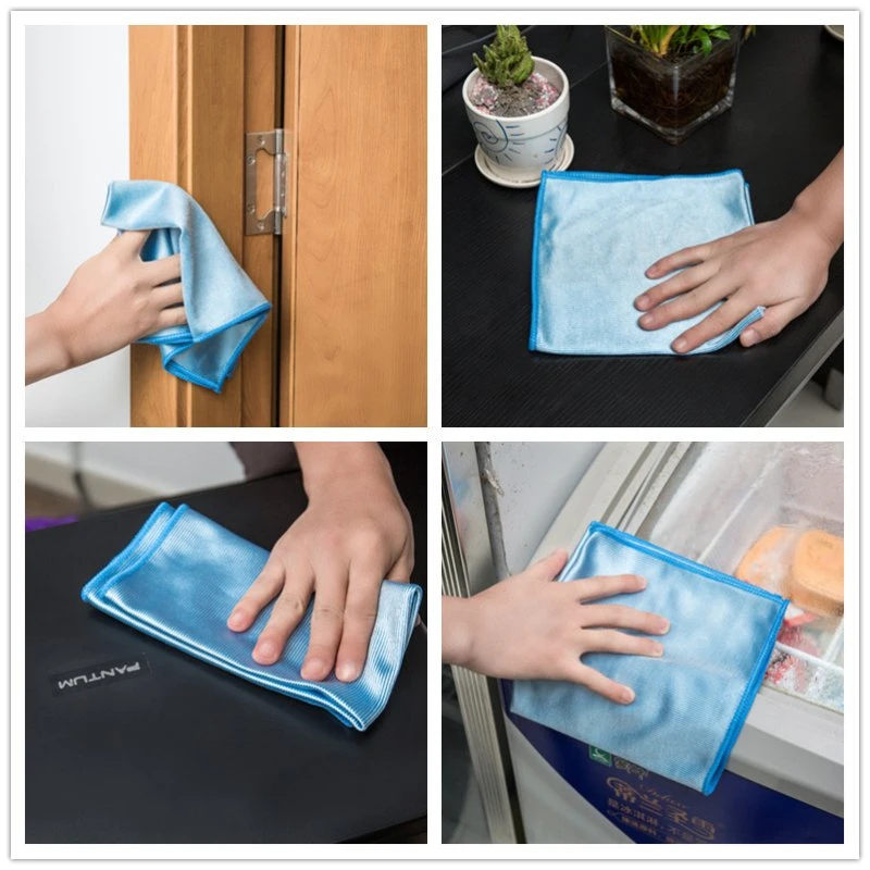 China Stain Removing Towel Cleaning Cloth Glass Wiping Rags Microfiber Custom Kitchen Cleaning Cloth Supplier