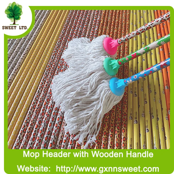 Wholesale Custom Cotton Mop with Yarn Wet Mop Plastic Head