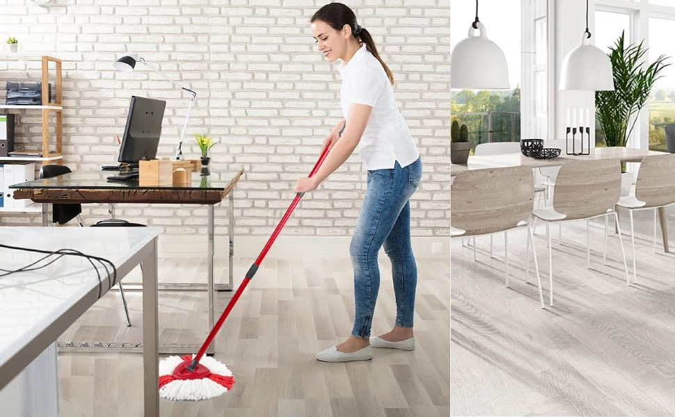 Spin Mop Replacements Heads Compatible with Vileda / O-Cedar, Easy Cleaning Refills Microfiber Mop