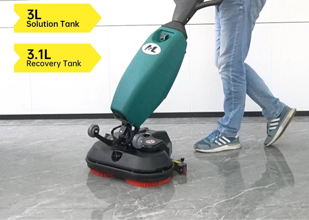 User-Friendly Mini Mop Floor Scrubber Hand Push One-Click Start Cleaning Machine