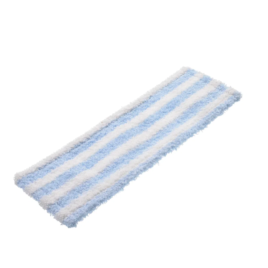 Microfibre with Cotton Abrasive Stripe Mop Refill Replacement Clean Washable Cloth Pad for Flat Mop Head