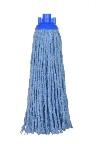 Round Floor Cleaning Mop Head Cotton and Polyester Mop Head Industrial Cut End