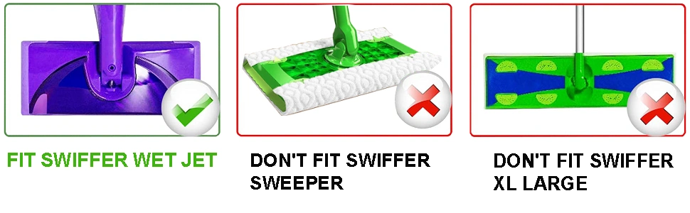 Reusable Wetjet Pads for Swi-Ffer Wetjet Spray Mop