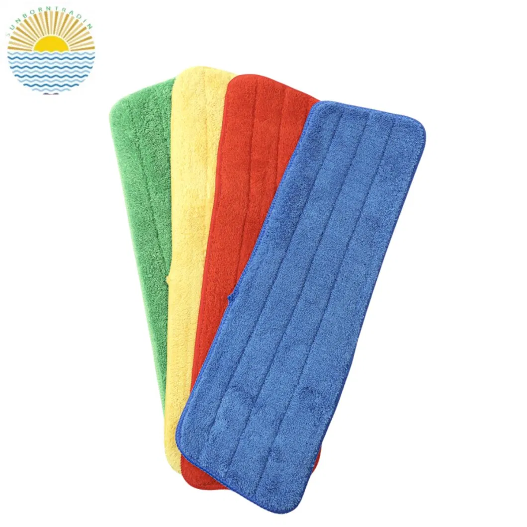 18&quot; Economy Microfiber Clothes Microfiber Floor Dry Mop Pad Color Dry Mop Pad