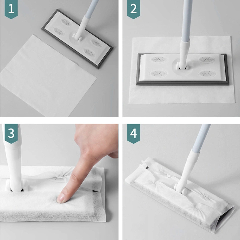 Alternative Cleaning Pad Wet Mop Towels Flat Replacement Wipes Lazy Mop Towel Non-Woven Paper