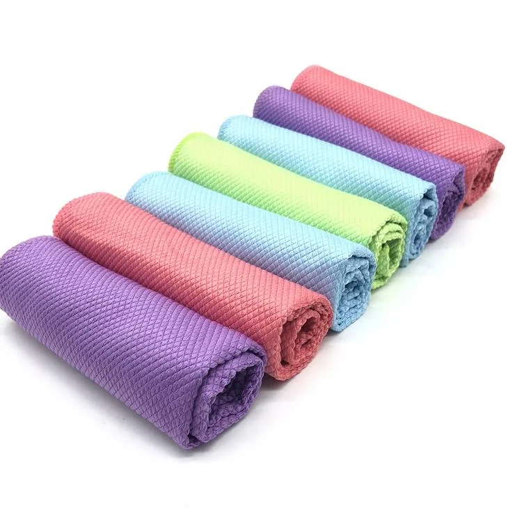 Kitchen Dishcloth Nanoscale Glass Towel Streak Free Miracle Window Mirror Cleaning Cloth