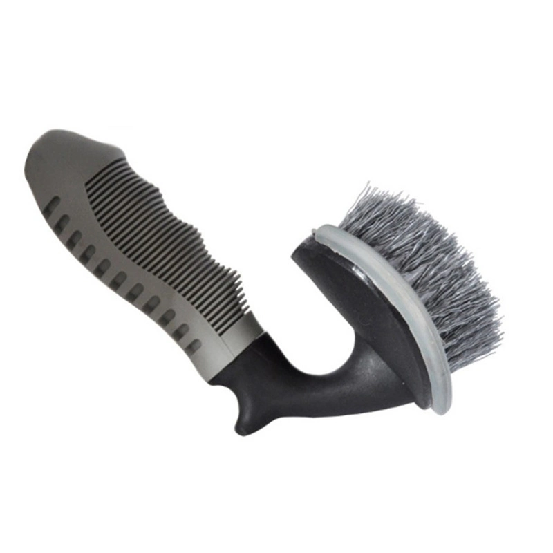 Car Brush with Non-Slip Grip Handle Car Wheel Tire Curve Cleaning Tool Bl13049