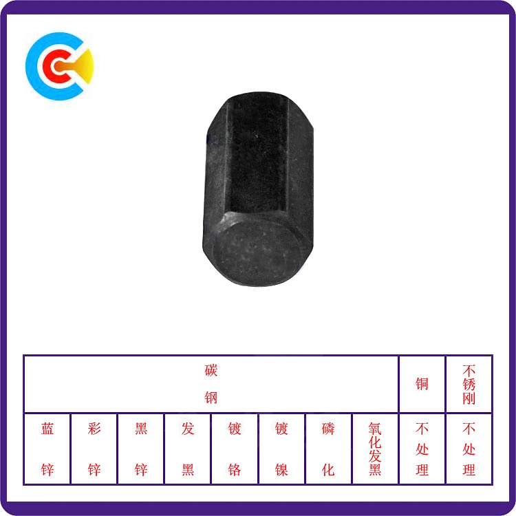 Carbon-Steel/Stainless-Steel Double-Headed Flat Hexagonal Hollow Column Connector for Building