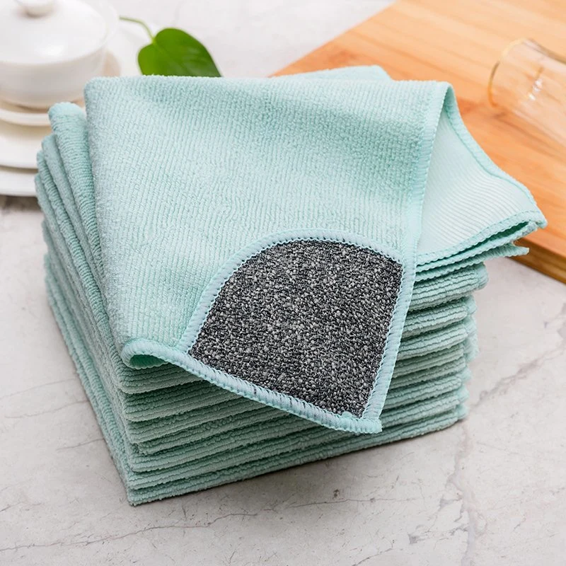 Esun Kitchen Accessories Double-Sided Microfiber Dish Towels for Kitchen