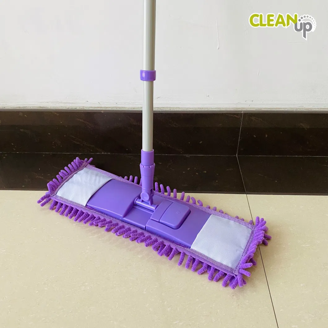 Hot Selling Floor Washable Microfiber Chenille Folding Flat Mop