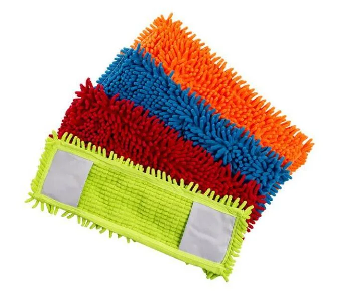 Flat Mop Head Absorbing Water to Clean and Replace Cloth Clip Type Rotating Mop Head