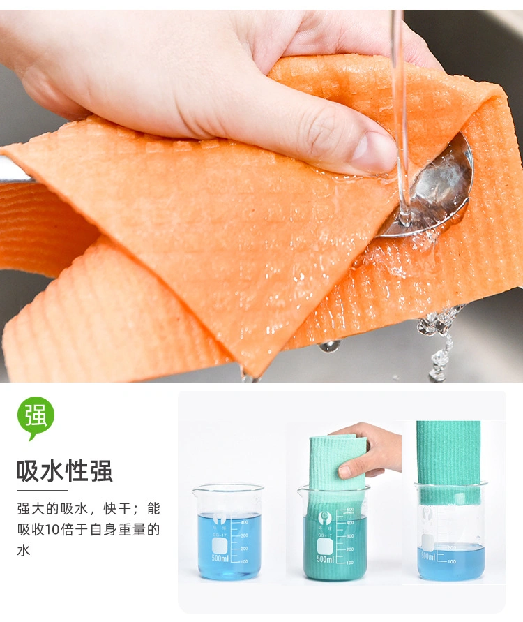 Custom Print Eco Friendly Kitchen Cleaning Cellulose Sponge Cloth