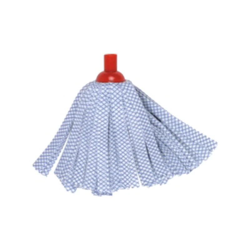 Plastic Screw Round Mop Replacement Non Woven Mop Head Cotton Head