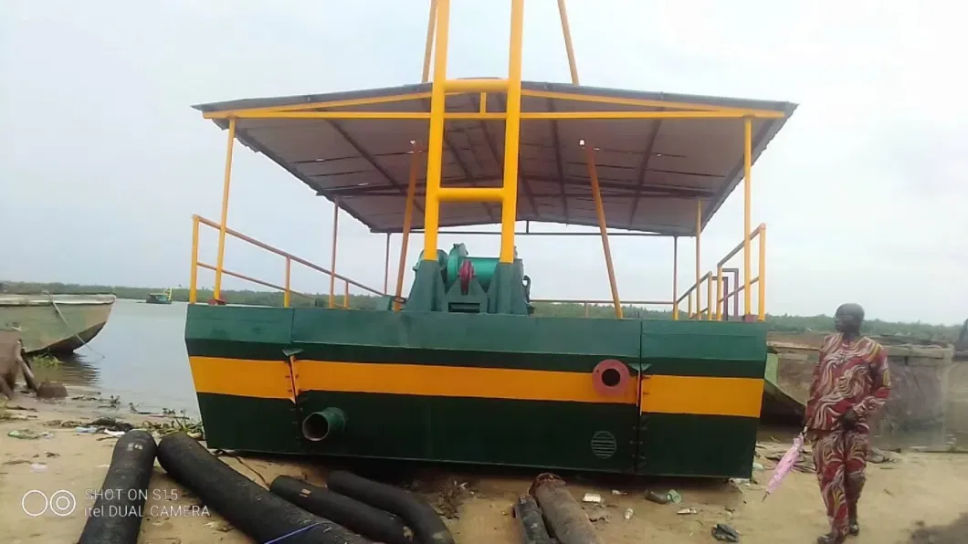 Dredging Platform with Sand Pump Set for River Dredging