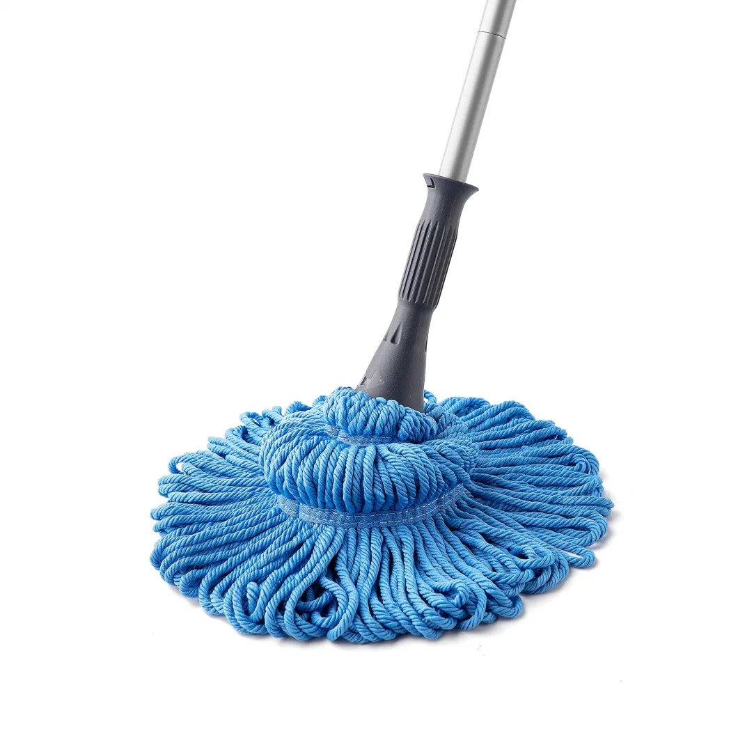 Commercial Household Clean Hardwood Floor Cleaning Reusable Heads Easy Wringing Twist Mop