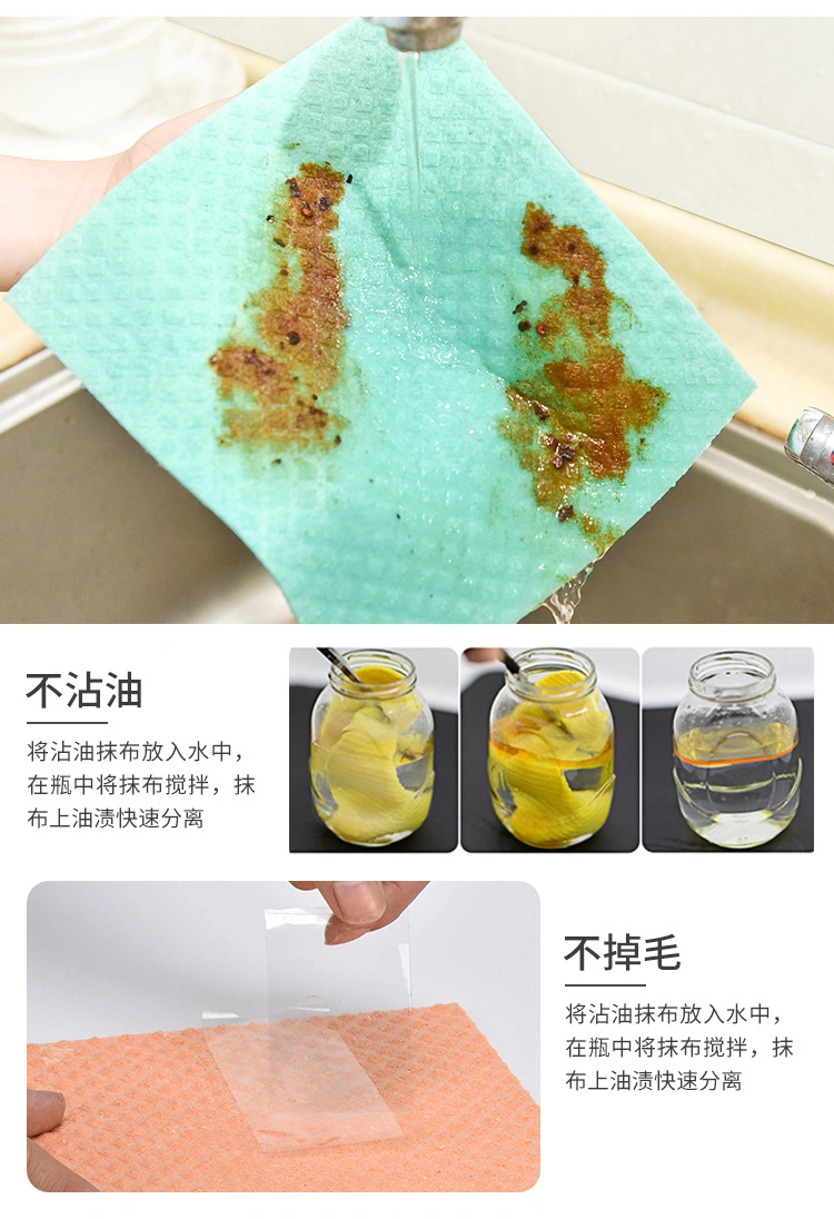 Custom Print Eco Friendly Kitchen Cleaning Cellulose Sponge Cloth