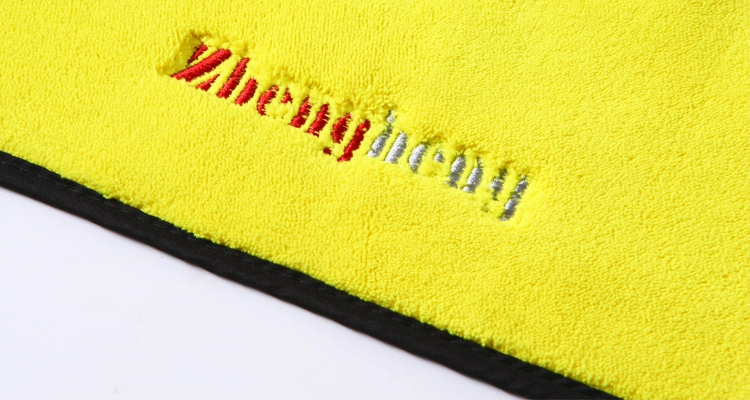 900GSM 40*40cm Embroidery Logo Microfiber Clean Cleaning Cloth for Household Car Care