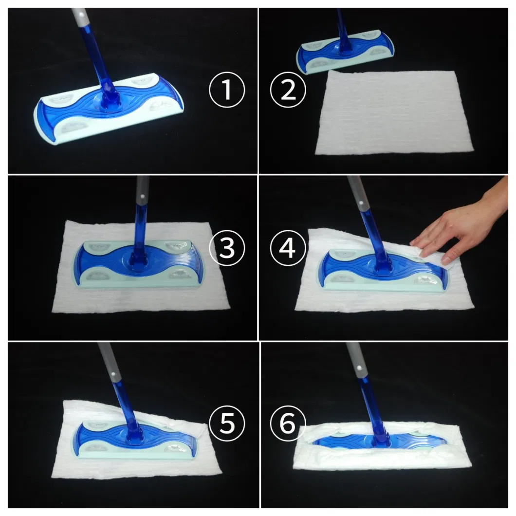 Disposable Nonwoven Dusting Cloths Electrostatic Dry Sweeping Mop for Floor