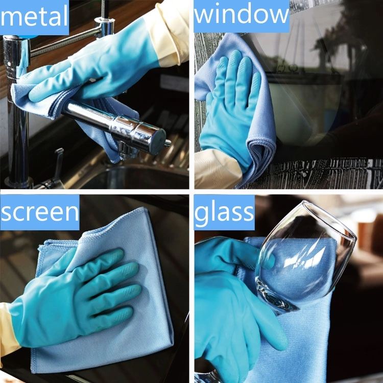 High Absorbency Lint Free Microfiber Cleaning Cloth for Mirror Windows Stainless Steel