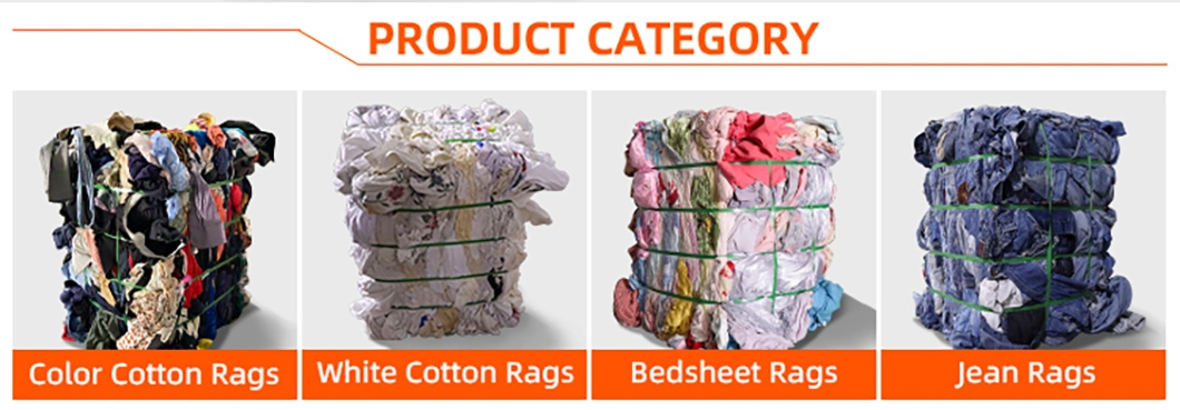 Cloth Industrial Cotton Wiping Bags of White Rags