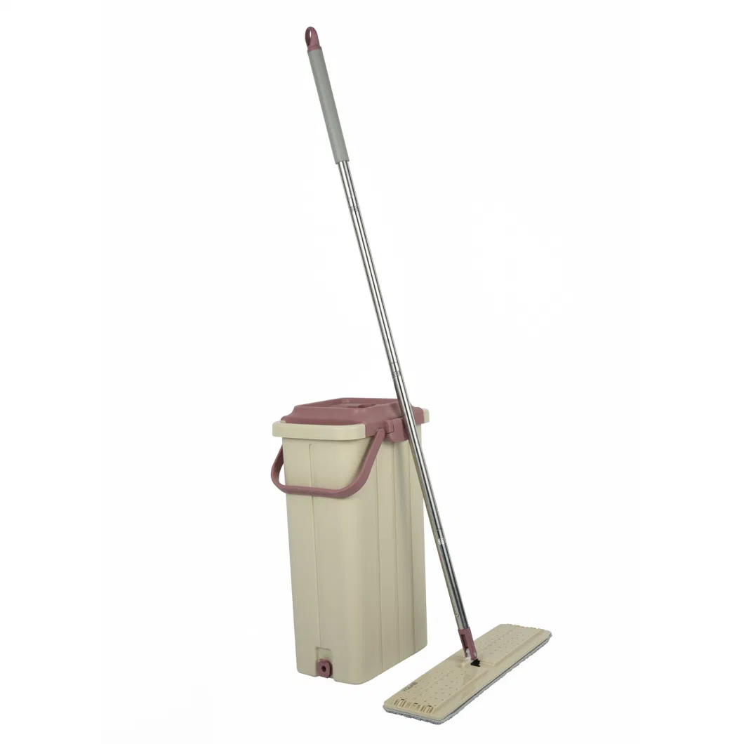 360 Flat Mop with Bucket Floor Cleaning Mopping System Bucket Spin Mop