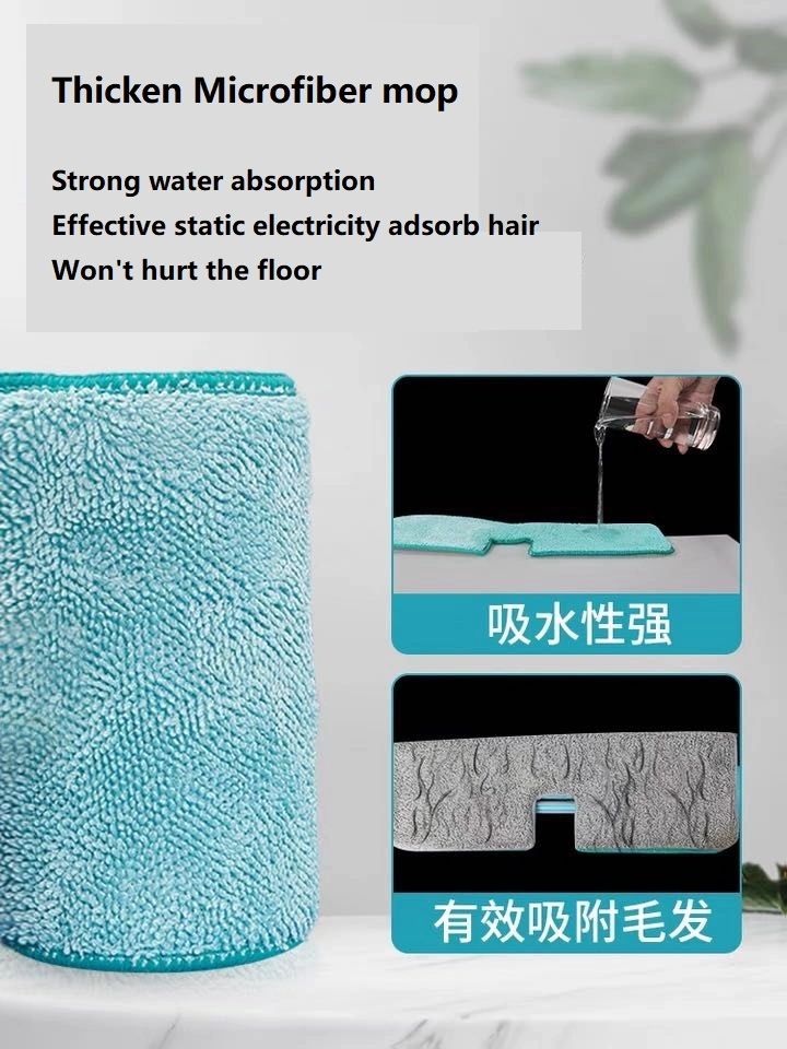 Spraying Flat Mop Double-Sided Microfiber Clothes Dry Wet Spray Mopping