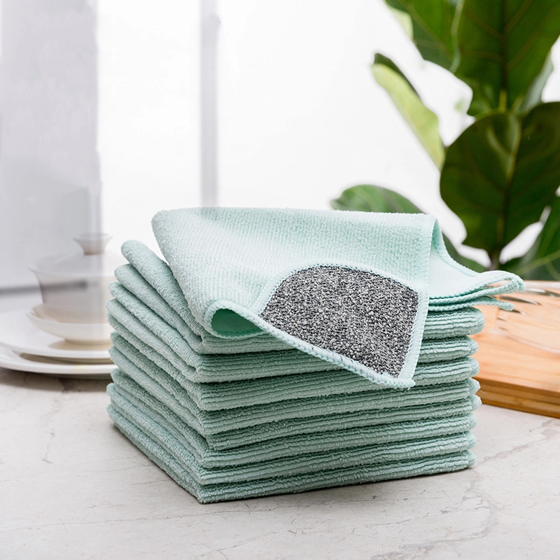 Esun Kitchen Accessories Double-Sided Microfiber Dish Towels for Kitchen