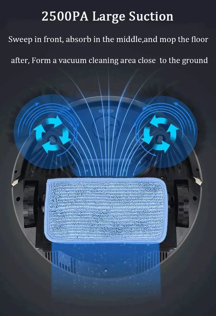 Smart Robotic Vacuum Cleaner Mop Cleaning Remover Dust with Alexa Sweeping Robot