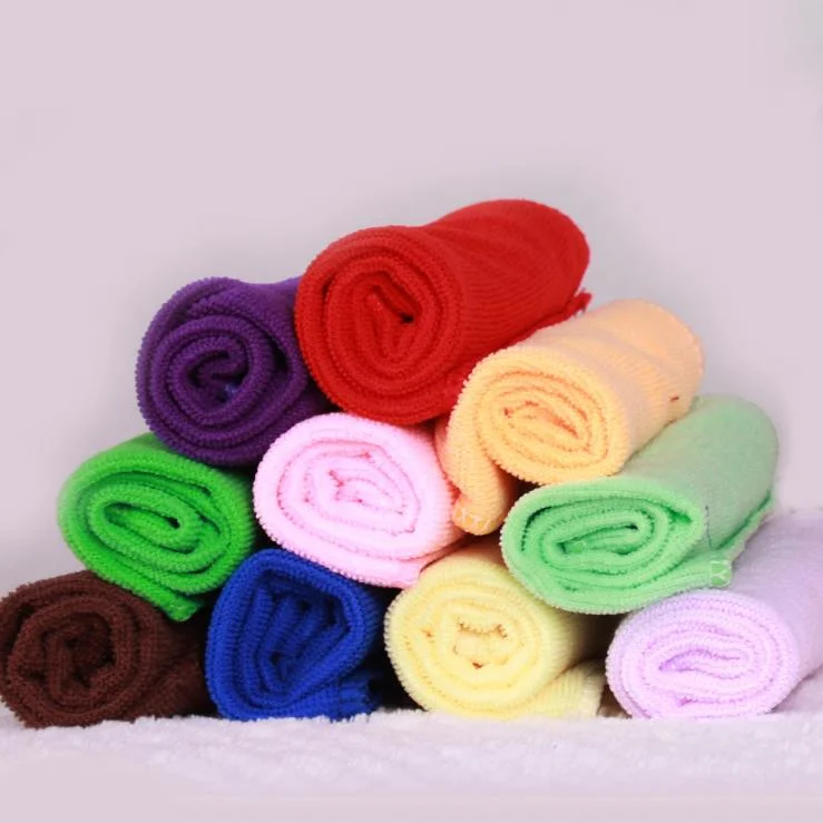 Solid Color Plain Dyed Edgeless Wholesale Microfiber Car Cleaning Wash Towel