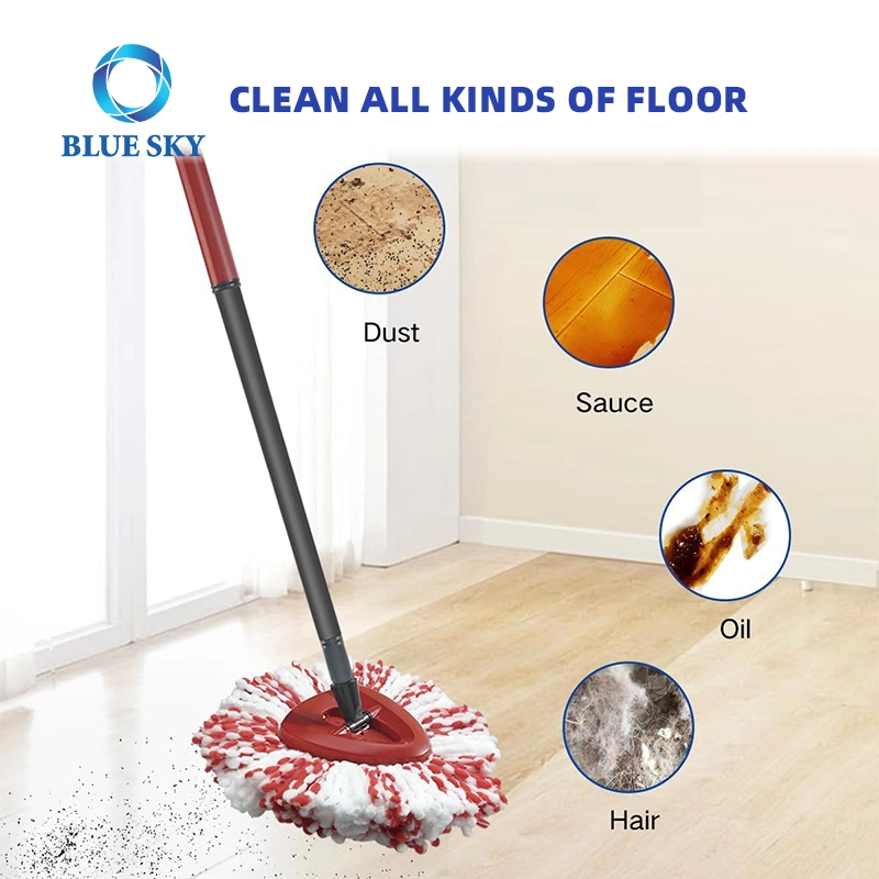 Washable Ultra-Fine Fiber Mop Heads Replacement for Viledas O-Cedar Easy Wring Spin Mop Microfiber Spin Mop Refills