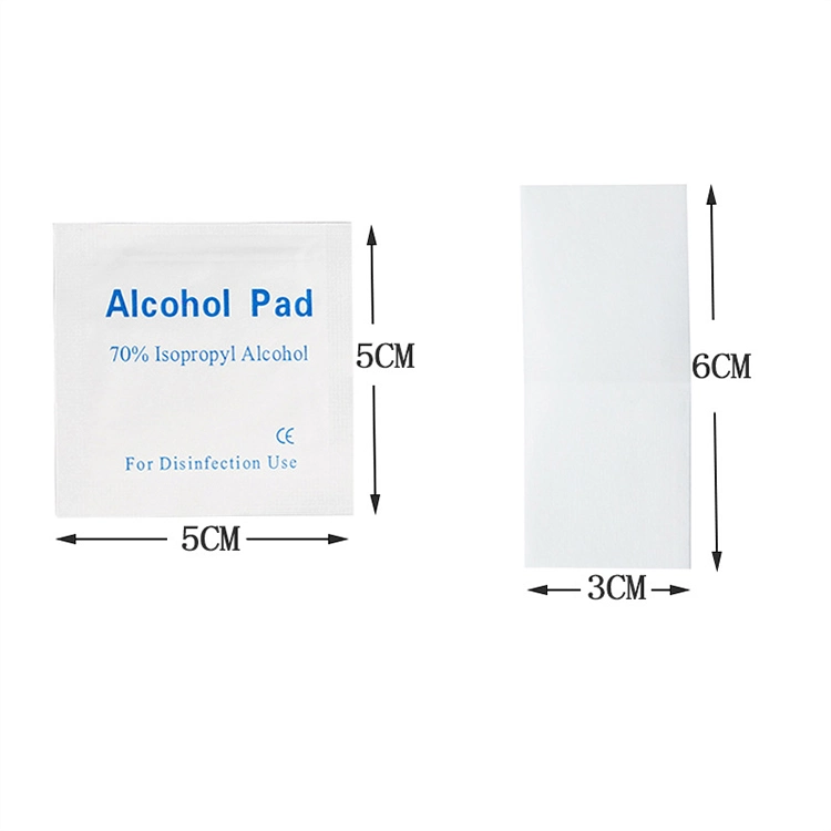 OEM Customized Design Best Quality Wet Alcohol Prep Pads 60X30mm