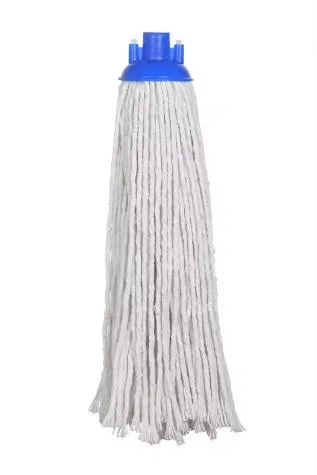 Round Floor Cleaning Mop Head Cotton and Polyester Mop Head Industrial Cut End