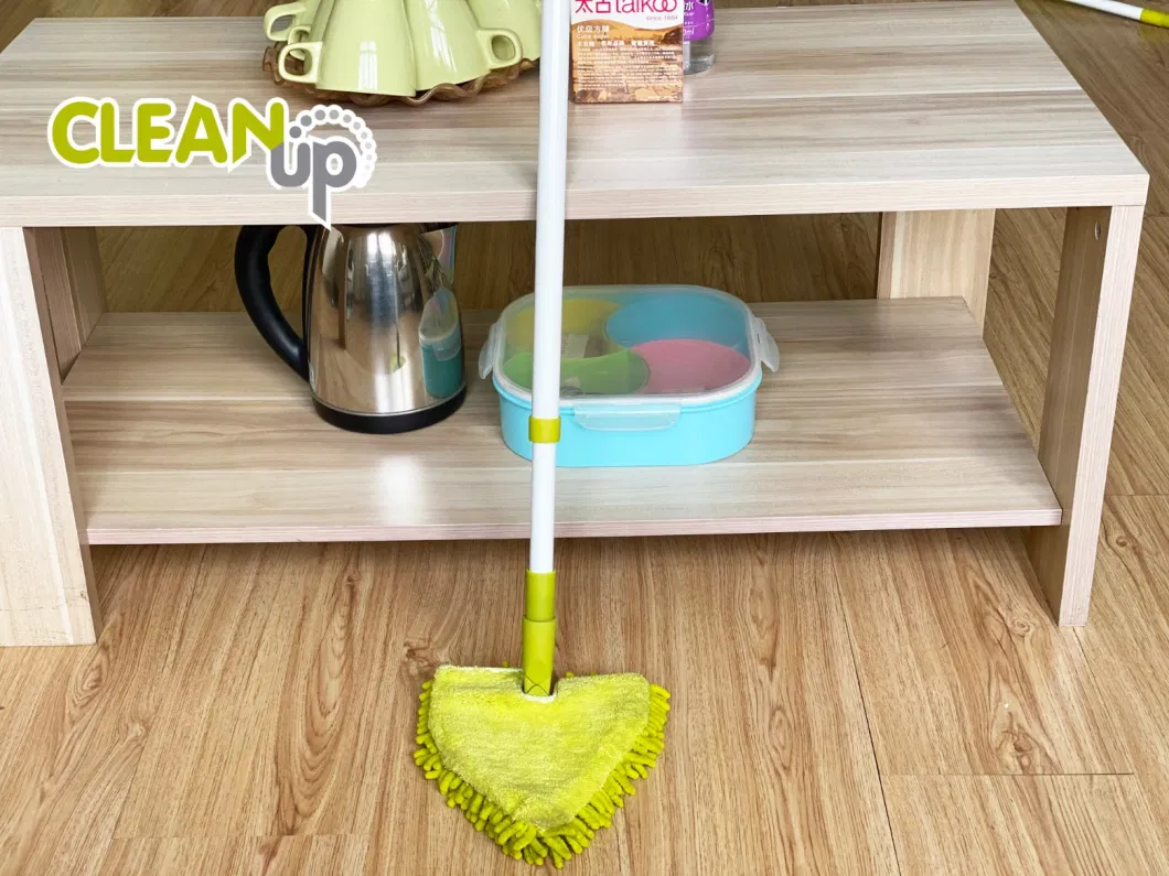 Cleaning Tool Triangle Chenill Cloth Plastic Head Cleaning Floor Flat Mop