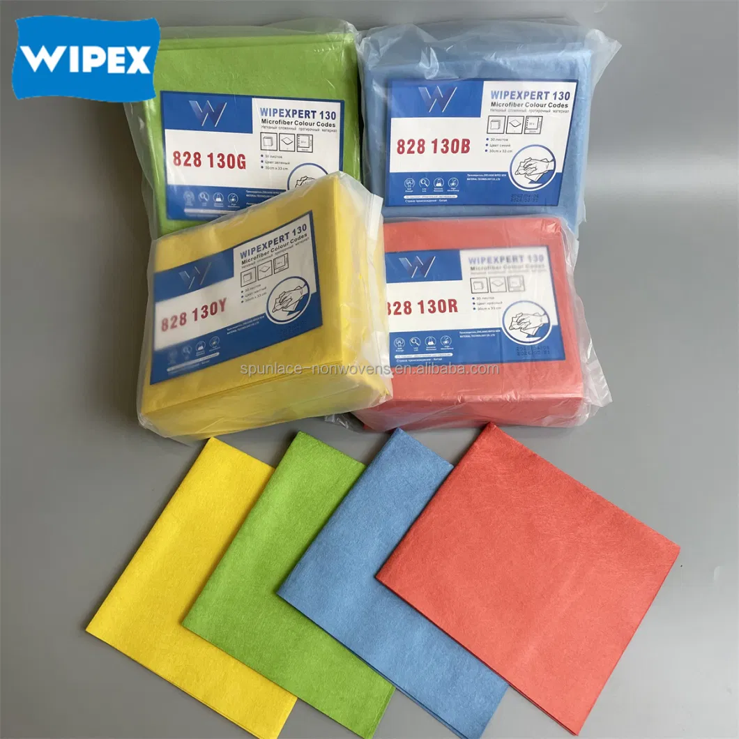 Multipurpose Performance Cleaning Disposable Wipe Spunlace Microfiber Cloth