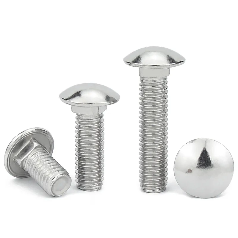 Carriage Bolt Stainless Steel Round Head Square Neck Price Negotiable Delivers Quickly