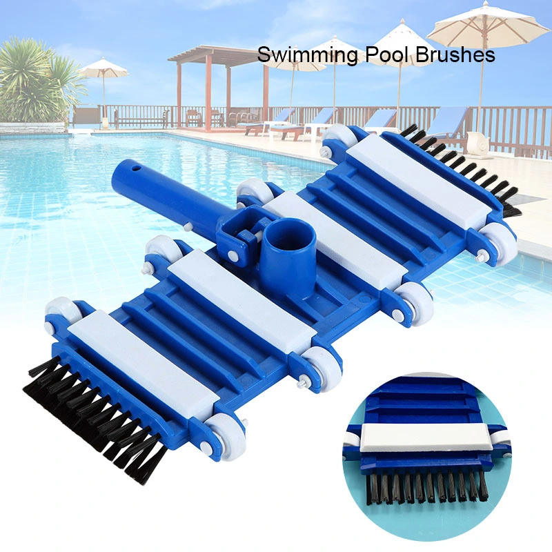 Pool Cleaning Tool Portable Pool Vacuum Head with Wheels Heavy Duty Flexible Underwater Cleaning Tool Brush Suction Head Wyz20118