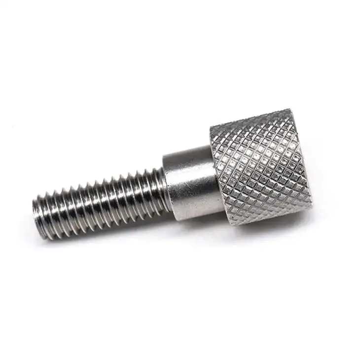 18-8 Ss Round Head with Knurl Shoulder Decorative Thumb Screws